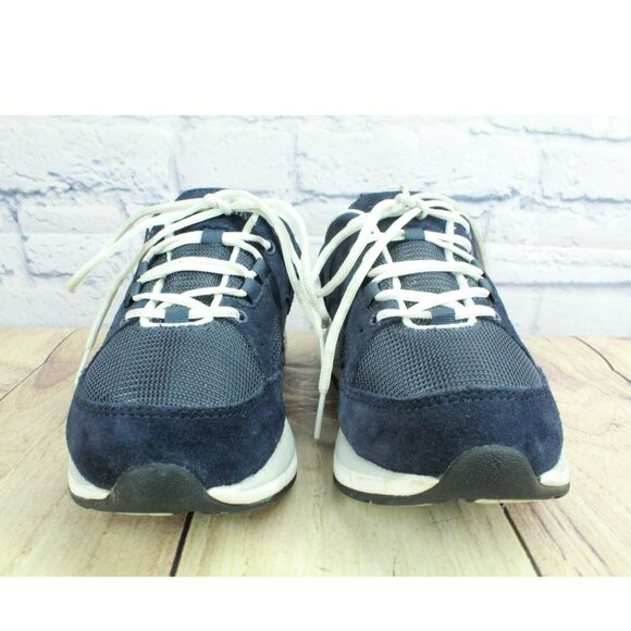 LL Bean Blue Mesh & Suede Lace Up Shock Absorbing Athletic Shoes Size 6 M - Picture 4 of 9